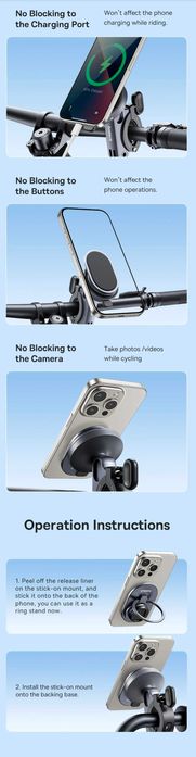 Baseus PrimeTrip Series Bike Moto магнитный держатель для велосипеда