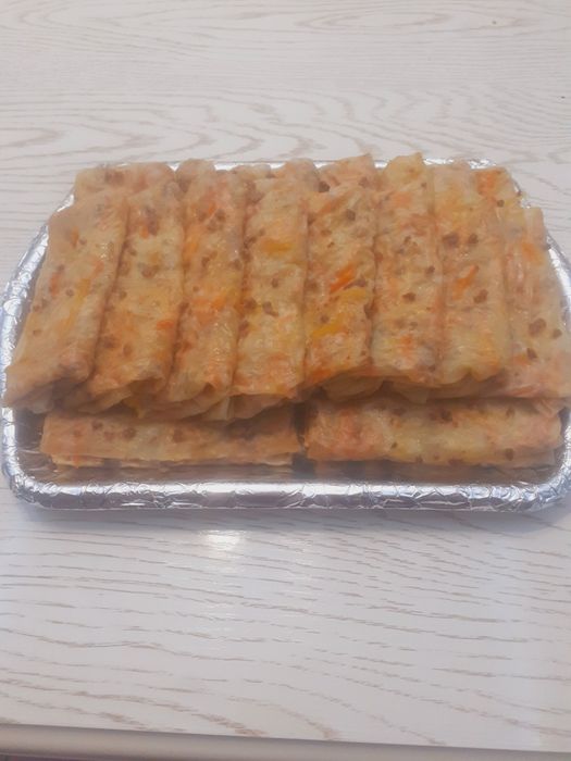 Yupqa, chuchvara har hil turdagi pishiriq va tortlar