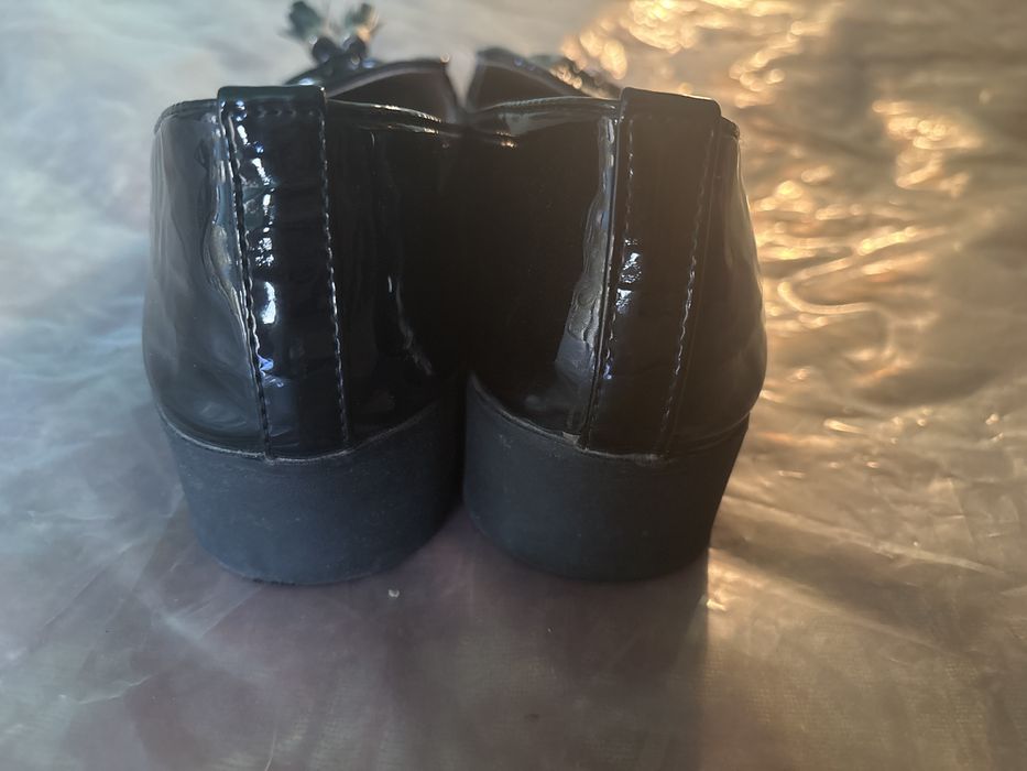 Pantofi casual piele lacuita
