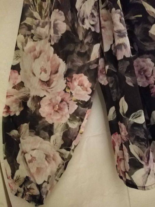 Bluza din matase vegetala cu model floral