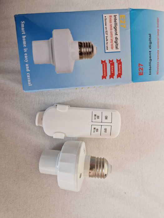 Адаптер за лампа с дистанционно, Е27 цокъл