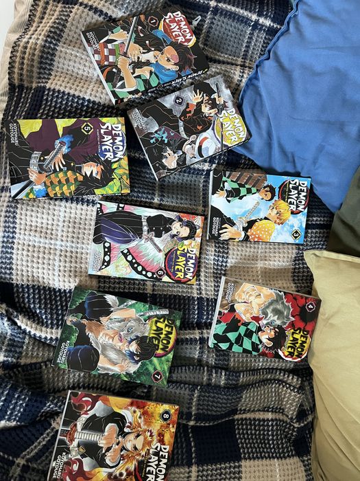 Manga demon slayer, volum 1-8
