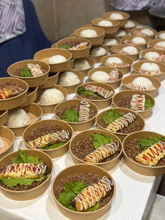 Обедь от 10 порции доставка есть