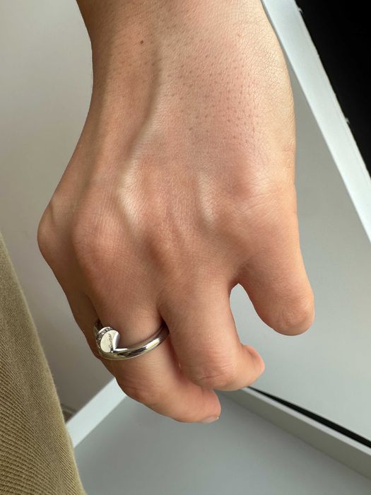 Inel tip cui Cartier 5 inox cristale
