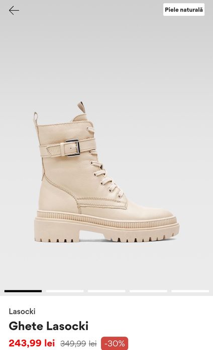 Ghete piele naturala