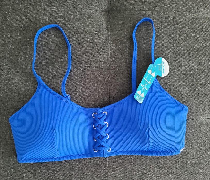 Transport GRATUIT Sutien baie albastru NOU cu eticheta