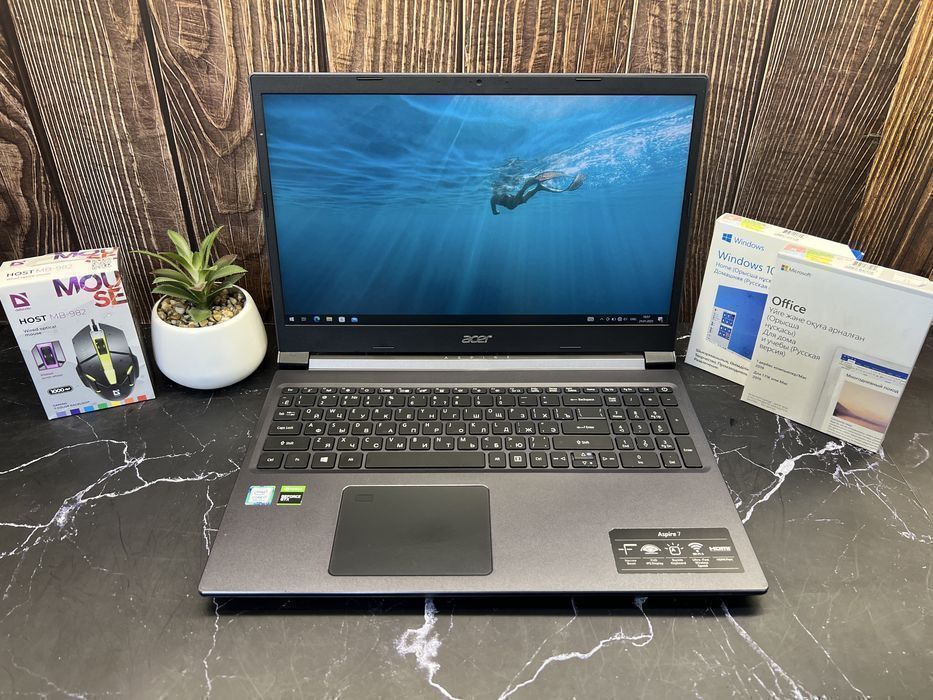 Бюджетный игровой ноутбук Acer Aspire 7 | Core i7-9750H | 16GB | 1650
