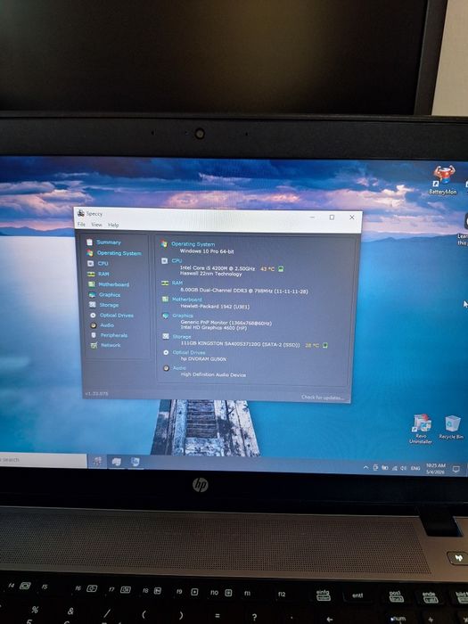 Laptop HP ProBook 450 G1, i5-4200M, 8 GB,  ssd 120 GB, 15.6"