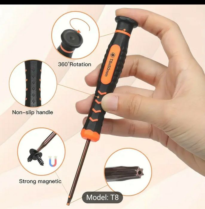 Șurubelniță Torx T8 din oțel (Ps5 , Xbox, controlere, ect)