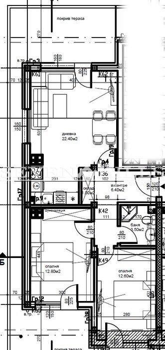 Продава се Тристаен апартамент в Пловдив, Остромила - 119 кв.м за 815 €/кв.м - Снимка #2