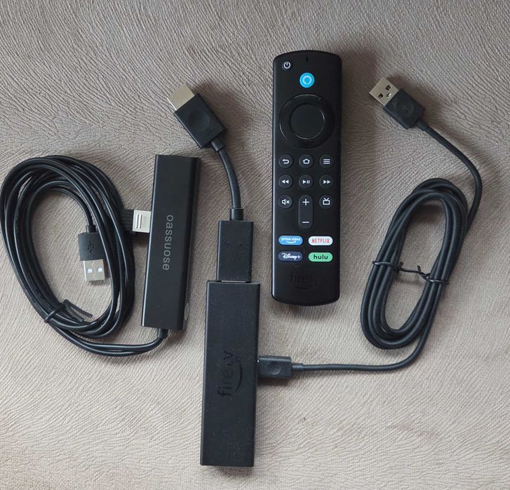 Amazon Firestick 4K MAX Медия Плеър + OTG Приставка 3-USB/ 1RJ-45