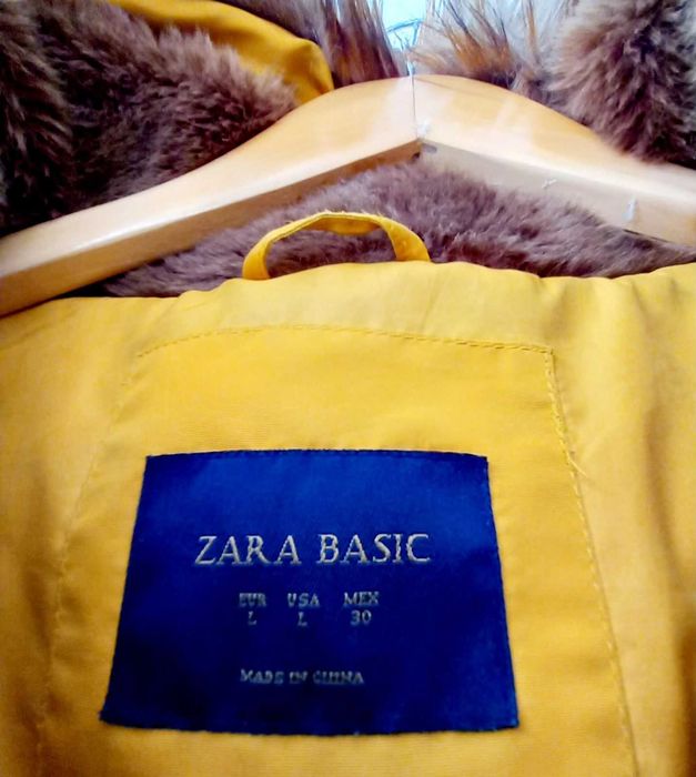 Палто, Яке Зара, Бершка, сиво, бежово, горчица, шал леопард