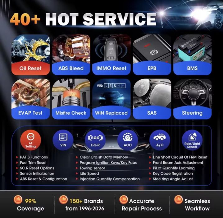 Tester/Diagnoza Autel MaxiCOM MK900BT 12 Luni Update! CanFd DoiP 40+