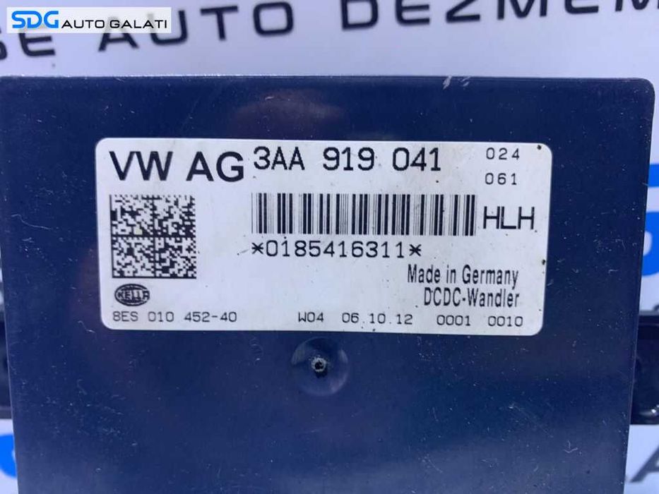 Modul Releu Unitate Calculator Start Stop Volkswagen Passat B7 2010 - 2015 Cod 3AA919041 [0377]