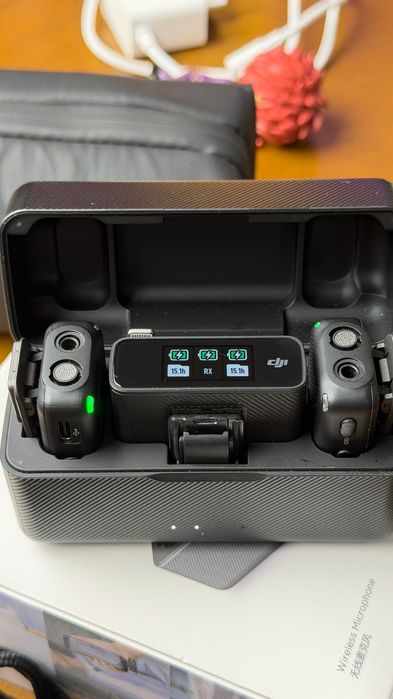 Микрофон DJI Mic 2TX + 1RX + charging case черный