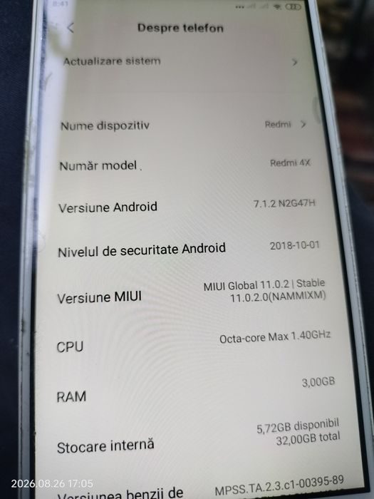Redmi 4x de la Xiaomi