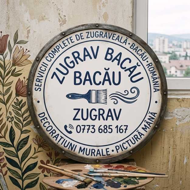 Zugrav și Decorațiuni Desenate Manual, în Tot Județul Bacău Arta care prinde viata