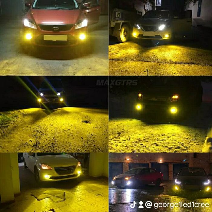 Set Două Becuri Led Laser Cu Două Nuanțe De Culori Alb-Rece/Galben Pur