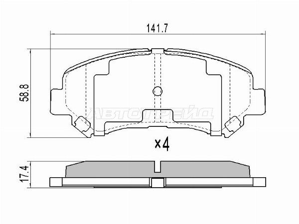 Колодки тормозные Nissan Juke