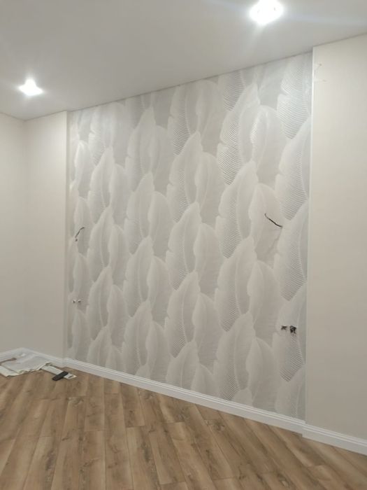 Поклейка обоев галтел закатка