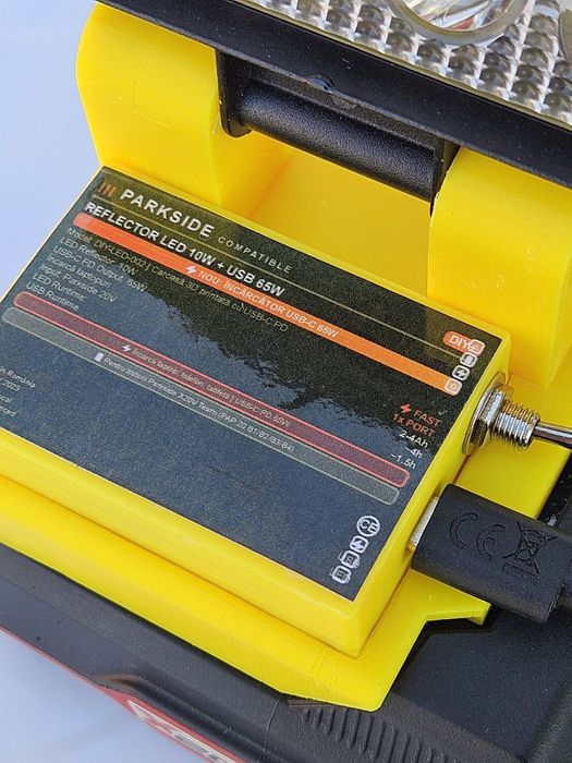 Reflector led compatibil parkside cu USBC 65w