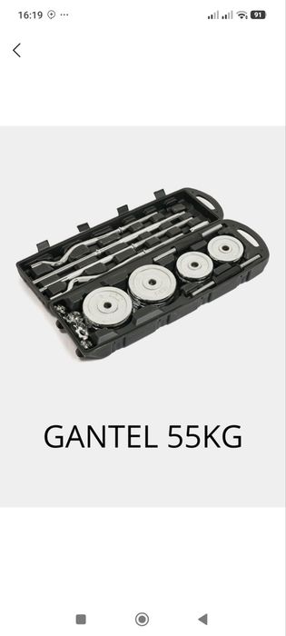 Gantellar toʻplami 55kg