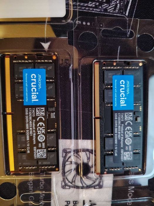 Рам памет за лаптоп Crucial 2x32GB 64GB 5600MHz DDR5 SO-DIMM