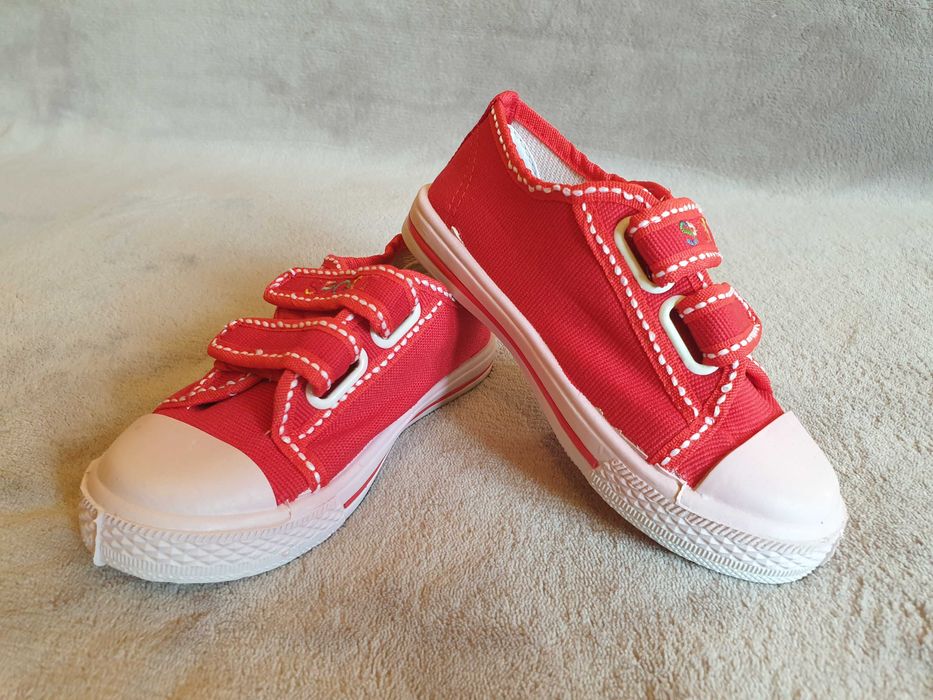 Tenisi rosii cu scai, noi, copii, papuci gradi marimi 28, 29, 30