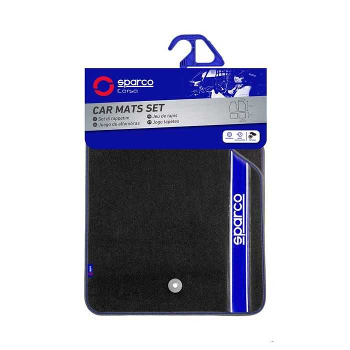 Стелки Automat, Мокет, Универсални, Черен със син, 4бр