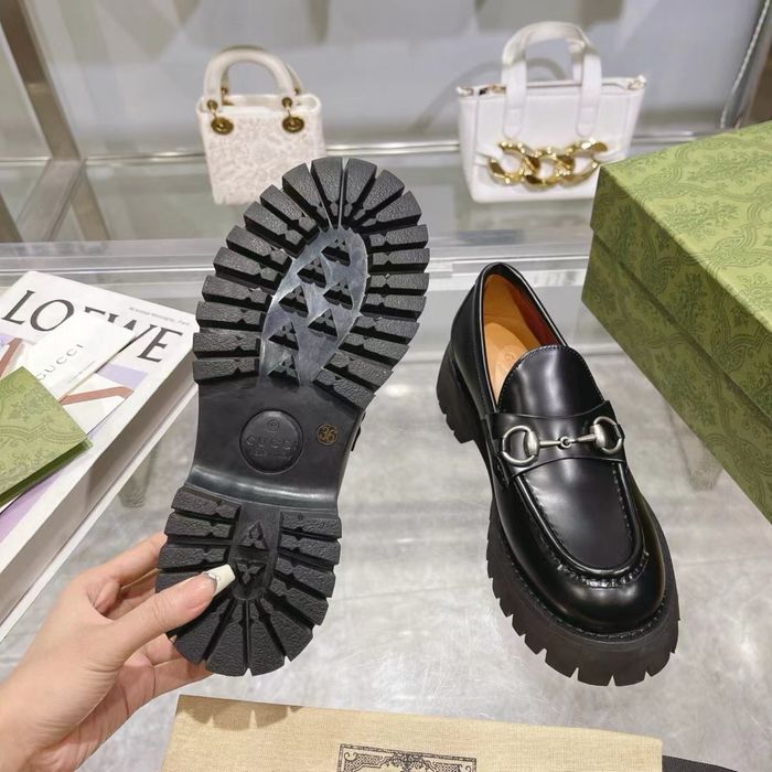 Reducere!! Gucci Monolith leather loafers / top quality -37
