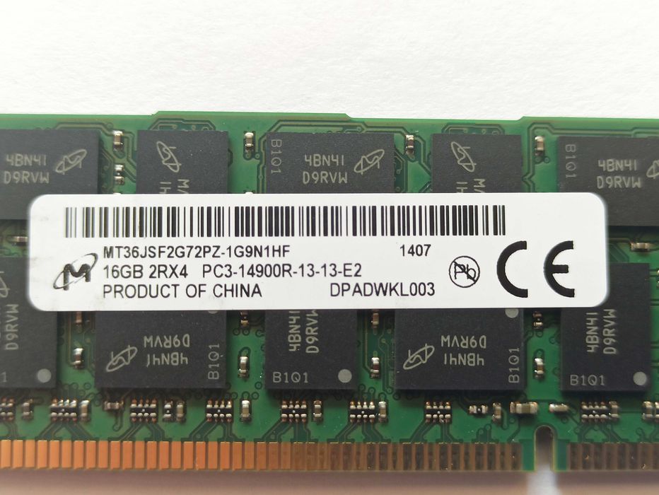 Продавам памети за сървър 16 гигабайта 24 броя