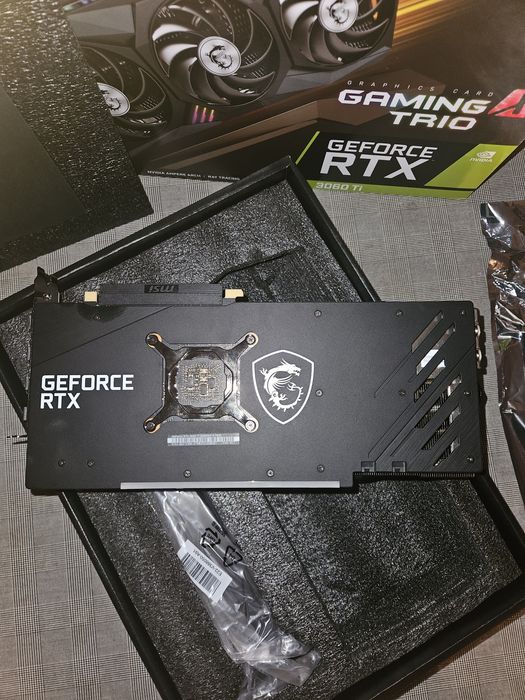 Видеокарта MSI GeForce RTX 3060Ti 8GB Gaming X  Trio пълен комплект