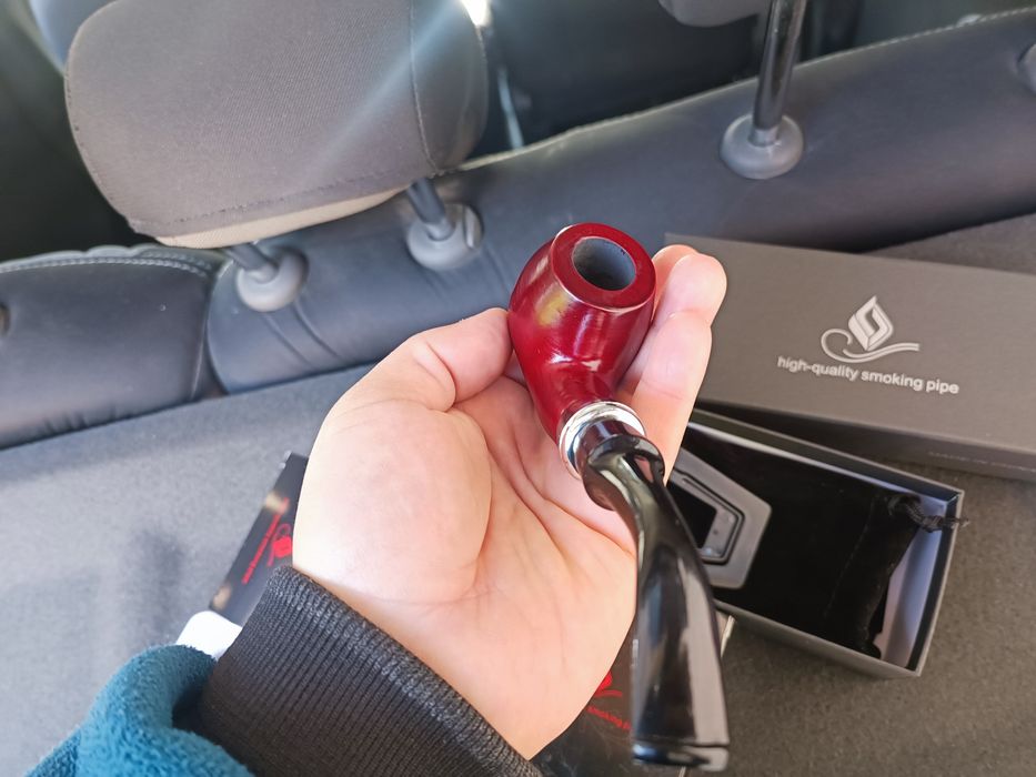 Трубка из вишневого дерево. Курительная трупка. Kuritelniy trupka Pipe