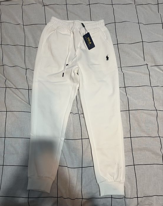 Pantaloni de trening Polo Ralph Lauren albi