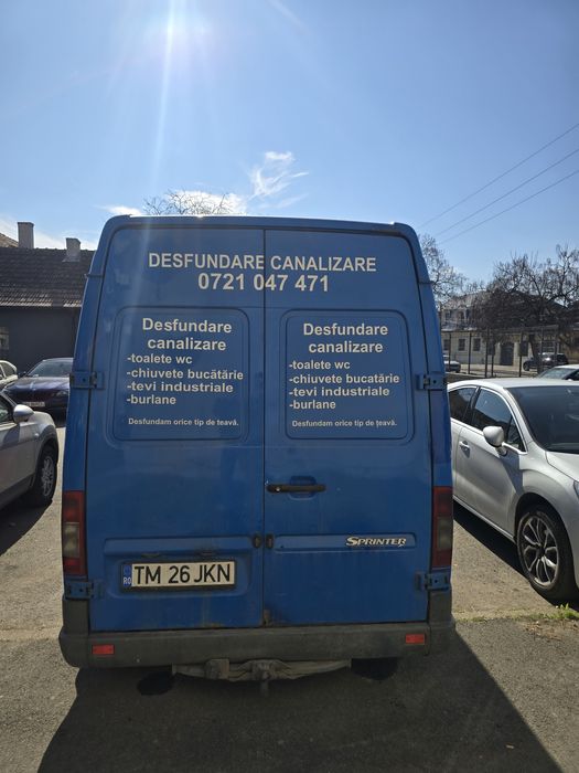 Desfundare canalizare presiune apă 250 de bari