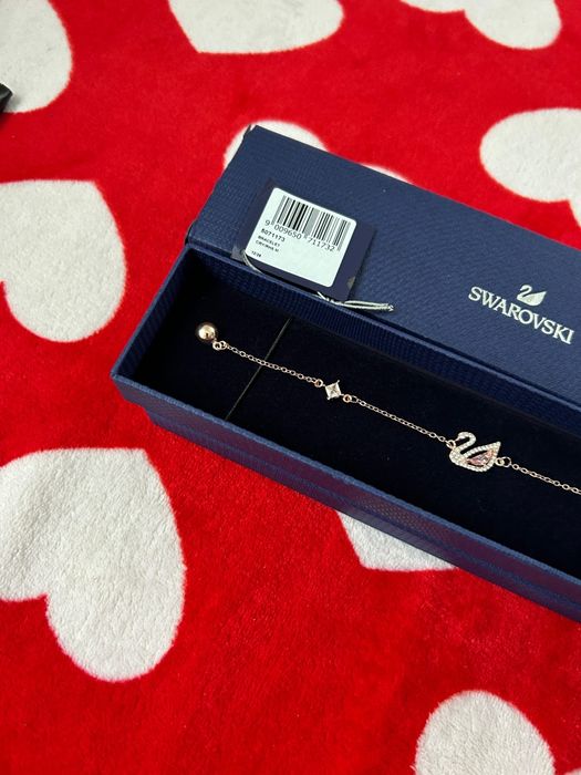 ✨ Brățară Swarovski Iconic Swan –  Rose Gold | Cutie completă