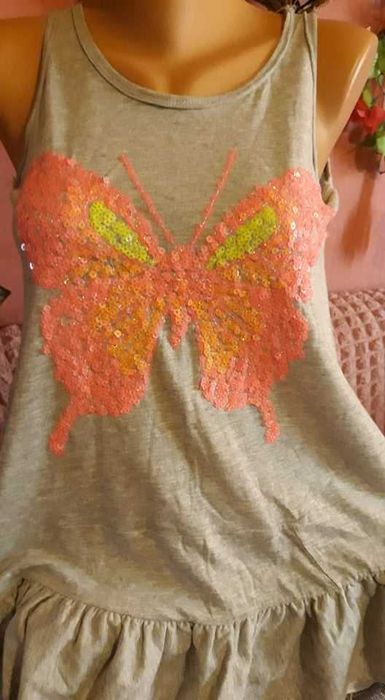 ZARA Детска Рокля/Туника-памук