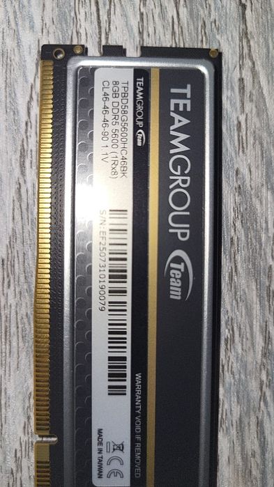 Продам оперативку tim group elite + ram dd5 8gb
