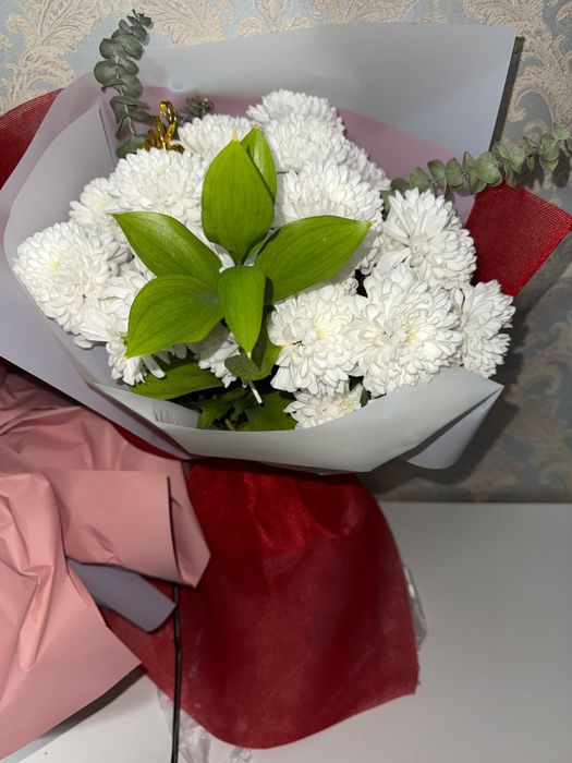 цветы, свежие, 3 разные букеты