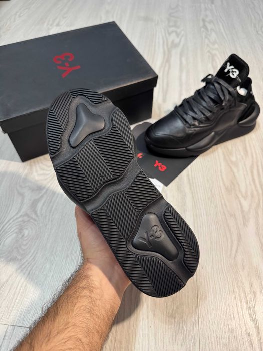 Adidasi Y-3, Kaiwa - Black Premium din Piele NOI Yohji Y3