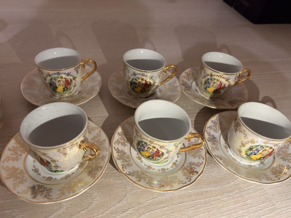 Антикварный Чайный сет компании Thun 1 original kobalt