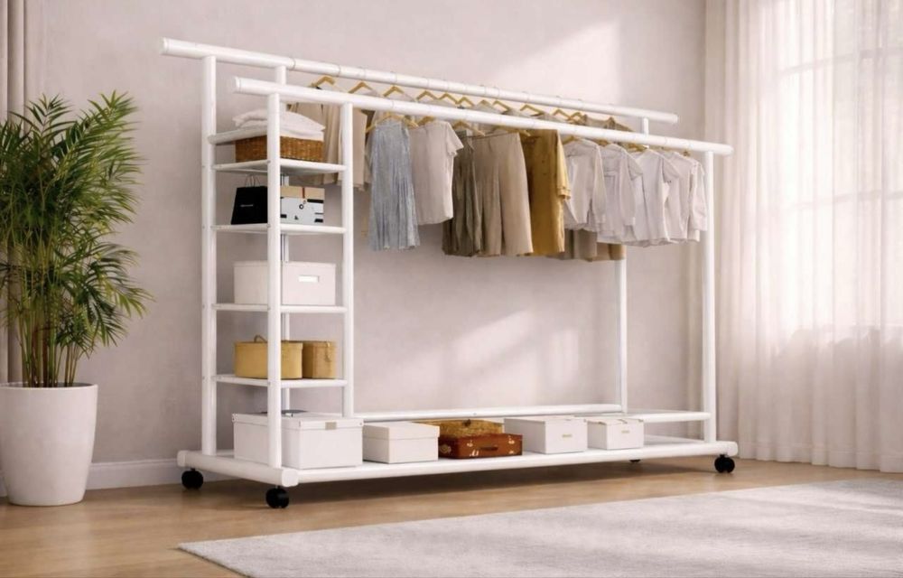 Гардероб 100 кг вешалка напольная Shkaf veshilka Garderob Вешилка