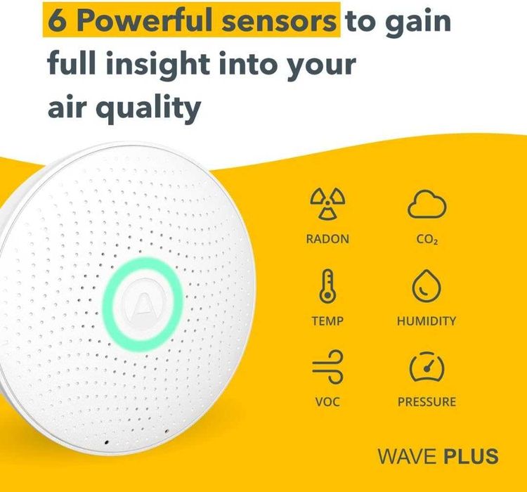 Detector radon Airthings Wave Plus Airthings 2930 - senzor Radon