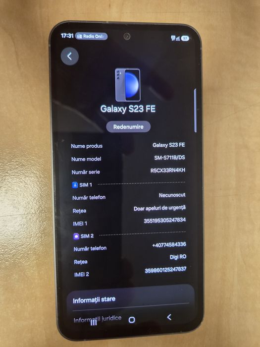 Telefon s23fe 8/128gb