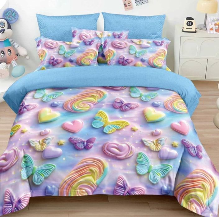 Lenjerie de pat finet 6 piese pentru pat dublu