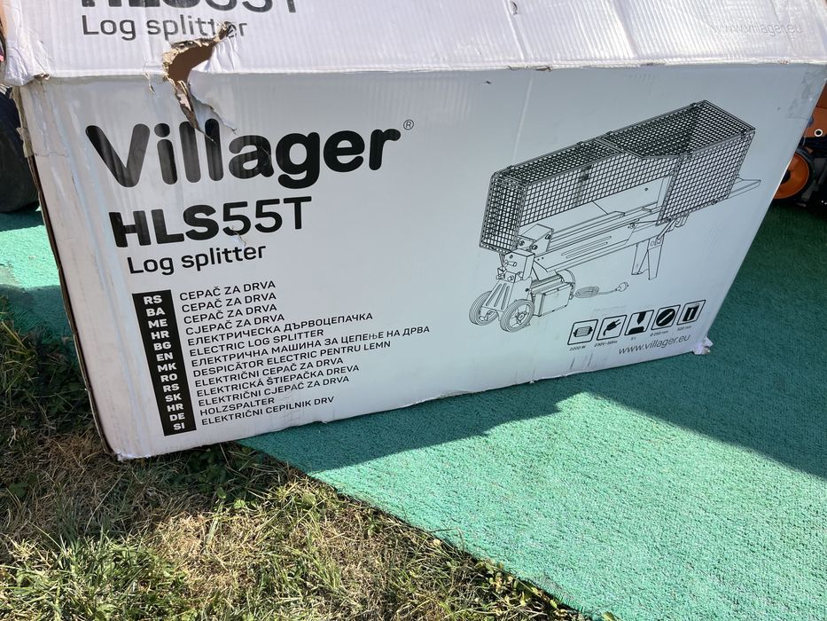 Нова Хоризонтална Цепачка за дърва Vilagller 5 тона 2200W.Внос Германия