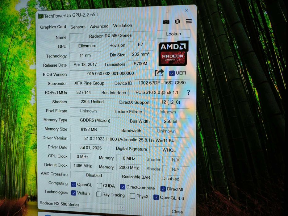 Placa video XFX Radeon RX 580 GTS XXX Edition 8GB GDDR5 256 bit