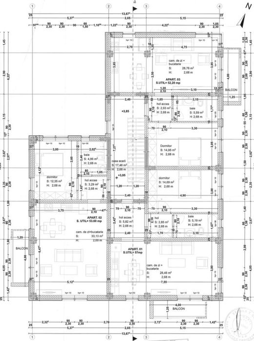 Apartament 2 camere - etaj 1 - zona Drumul Boilor - Mosnita