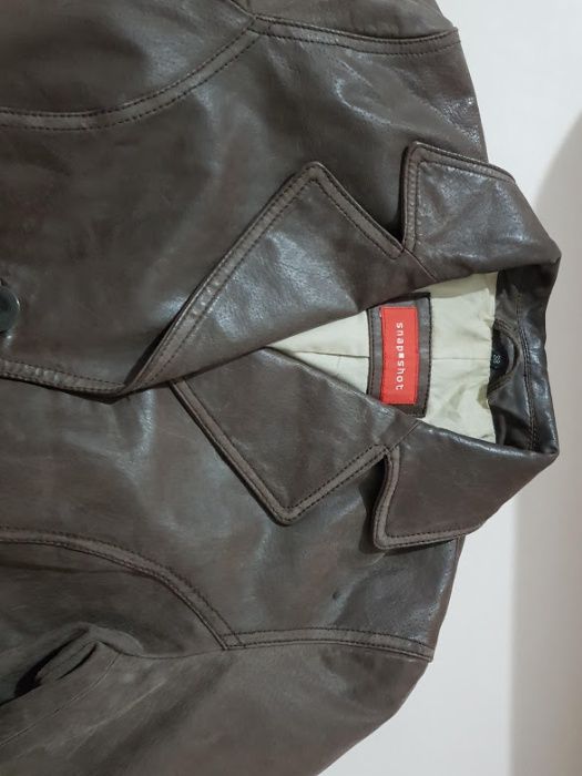 Geaca piele naturala Snap Shot,marimea 12/38,stare f buna