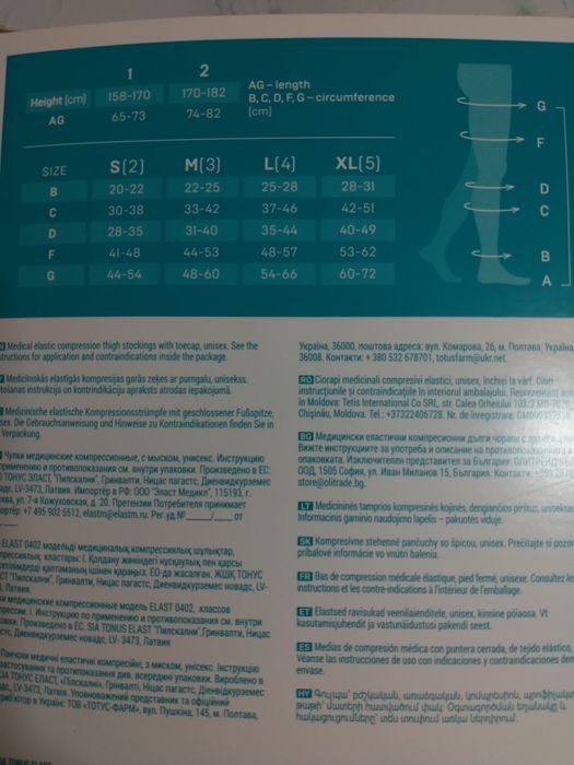 Срочно продам компрессионные чулки 6000 тг